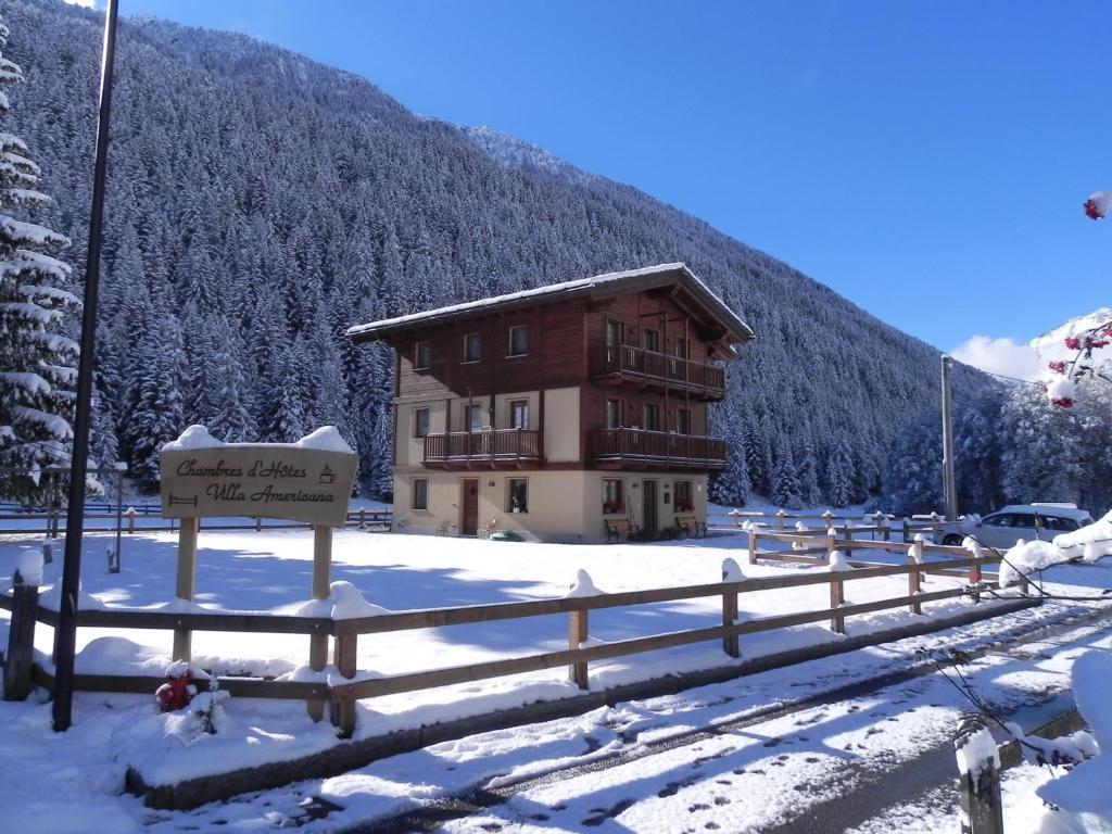 Villa Americana Chambres D'Hotes Champoluc Exterior foto